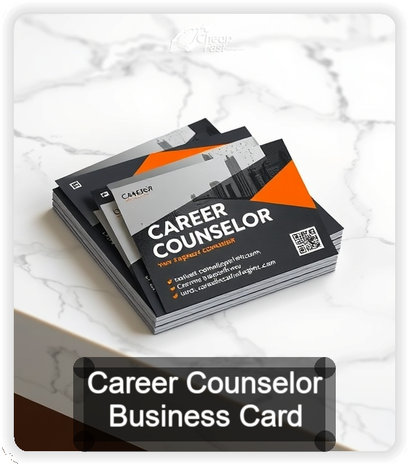 Career Counselor business card design sample