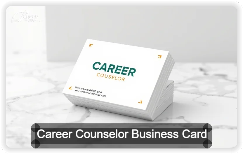 Career Counselor business card design sample