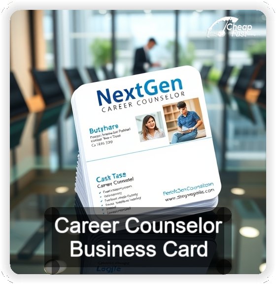 Career Counselor business card design sample