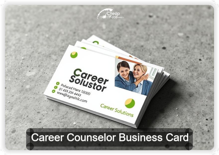 Career Counselor business card design sample
