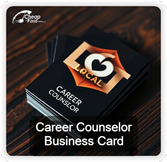Career Counselor business card design sample