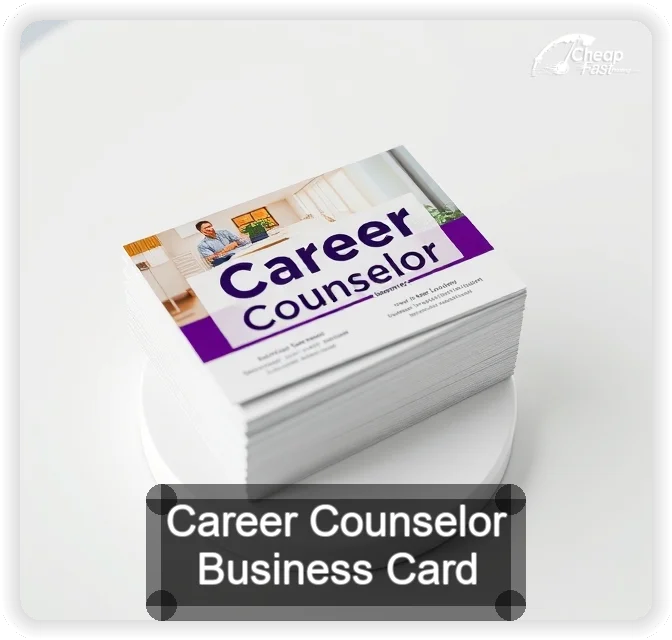 Career Counselor business card design sample