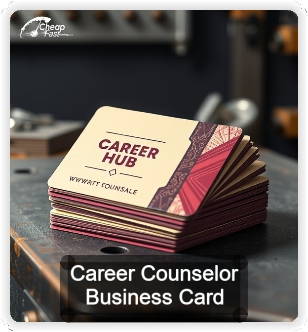 Career Counselor business card design sample