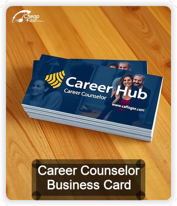 Career Counselor business card design sample