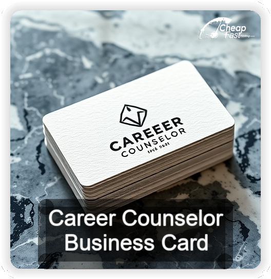 Career Counselor business card design sample
