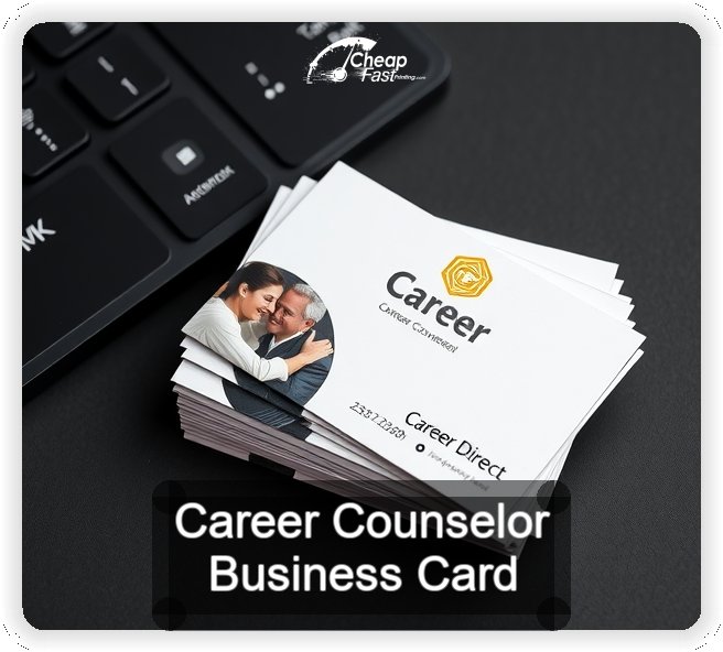 Career Counselor business card design sample