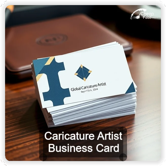 Caricature Artist business card design sample