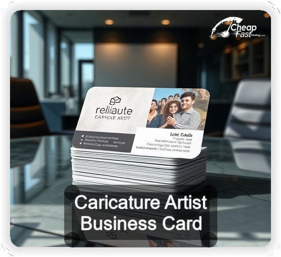 Caricature Artist business card design sample