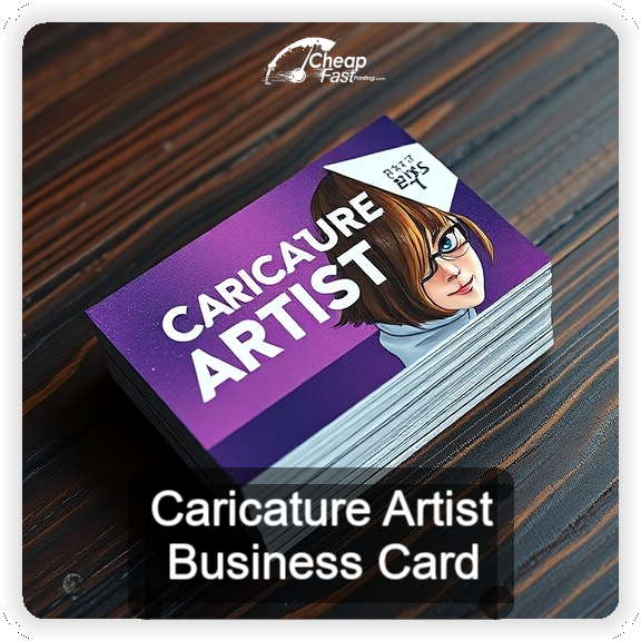 Caricature Artist business card design sample