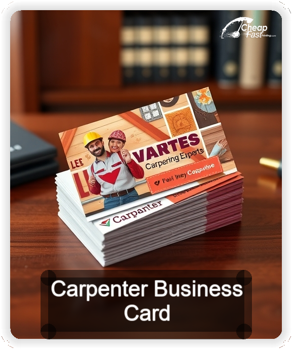Carpenter business card design sample