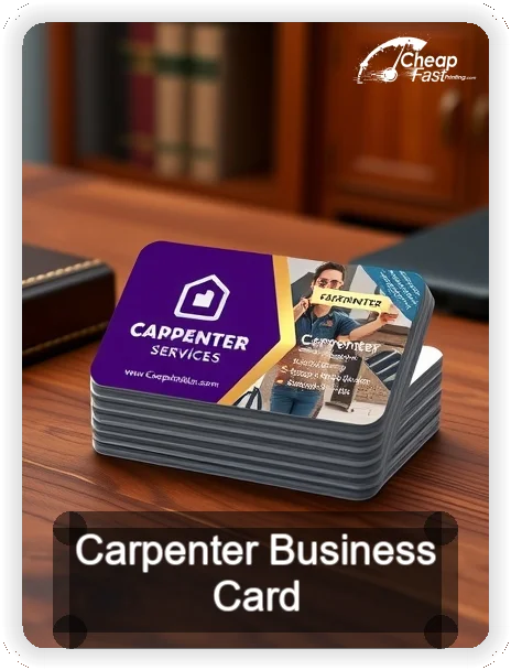 Carpenter business card design sample