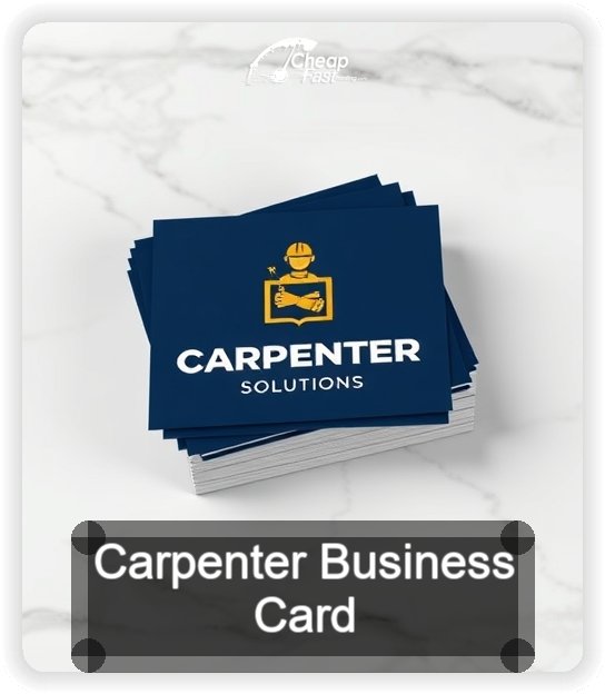 Carpenter business card design sample