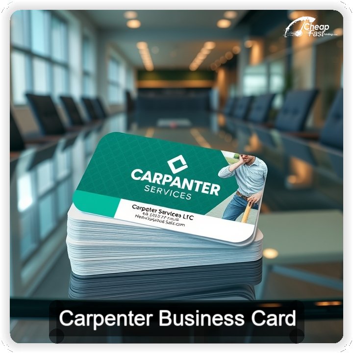 Carpenter business card design sample