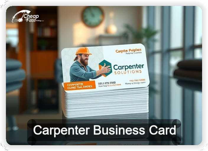 Carpenter business card design sample