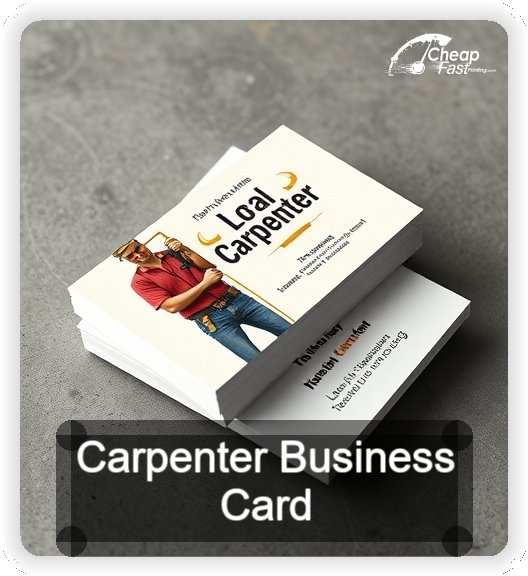 Carpenter business card design sample