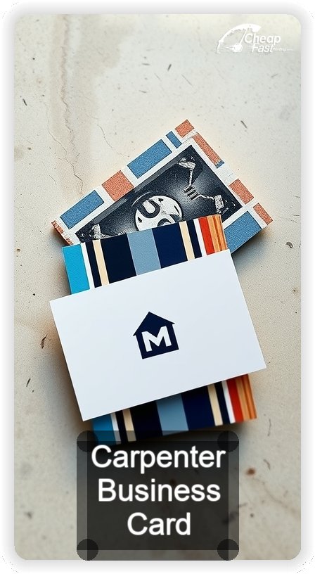 Carpenter business card design sample