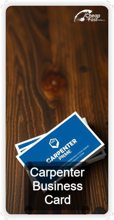 Carpenter business card design sample