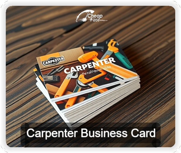 Carpenter business card design sample