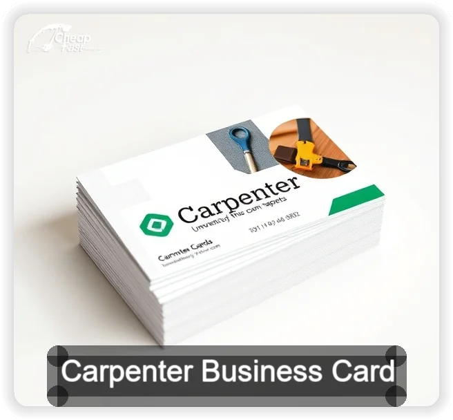 Carpenter business card design sample