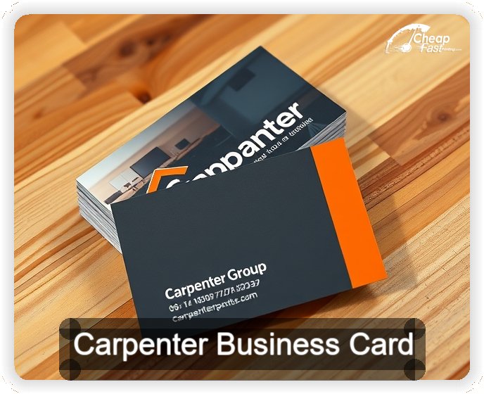 Carpenter business card design sample