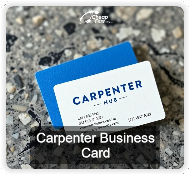 Carpenter business card design sample