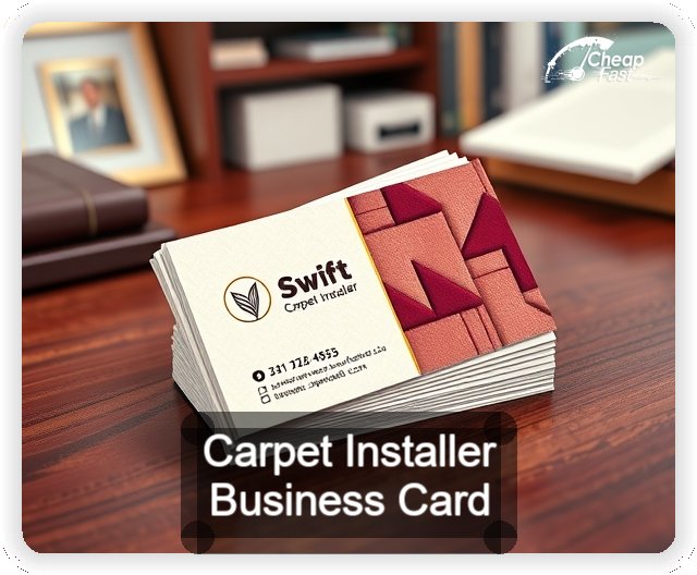 Carpet Installer business card design sample