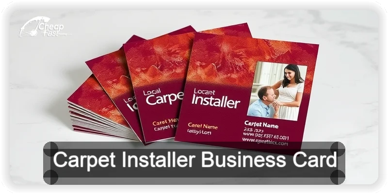 Carpet Installer business card design sample