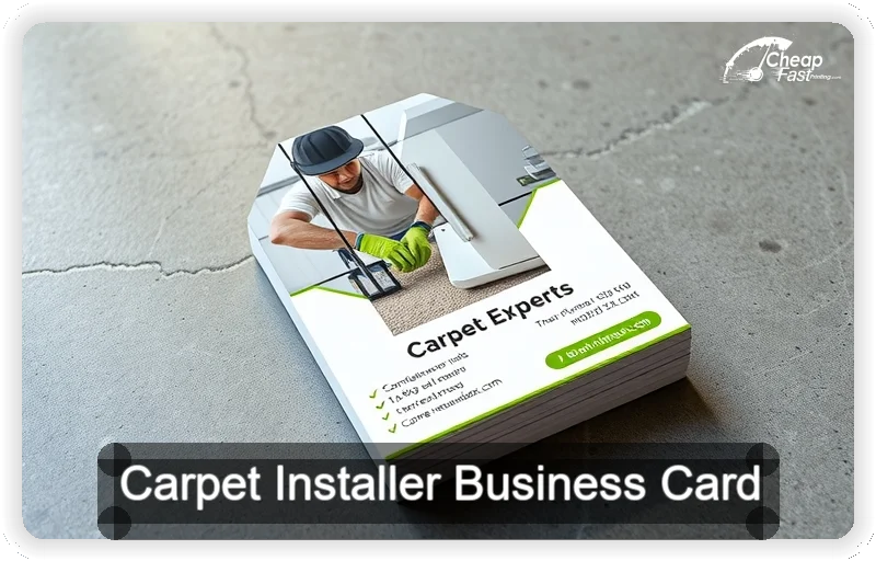 Carpet Installer business card design sample