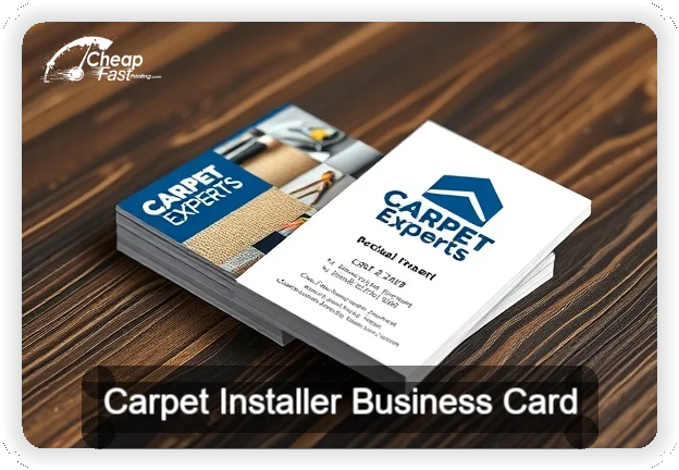 Carpet Installer business card design sample