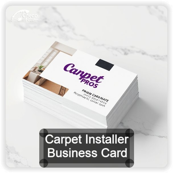 Carpet Installer business card design sample