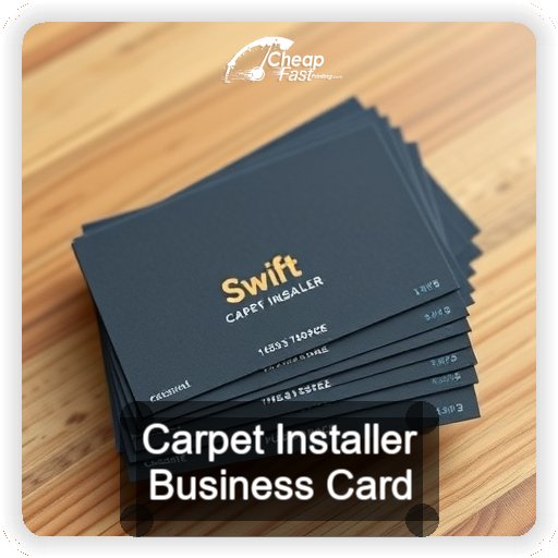 Carpet Installer business card design sample