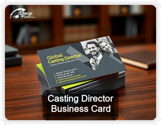 Casting Director business card design sample