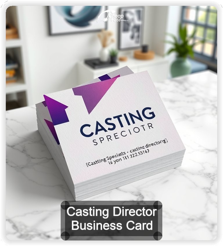 Casting Director business card design sample