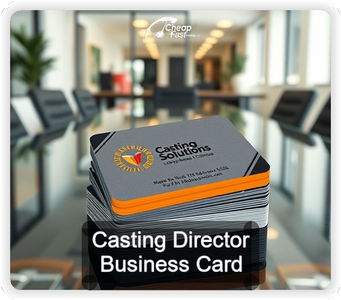 Casting Director business card design sample