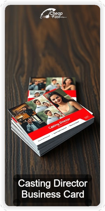 Casting Director business card design sample