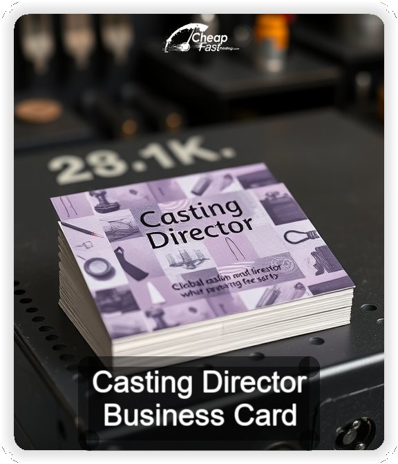 Casting Director business card design sample