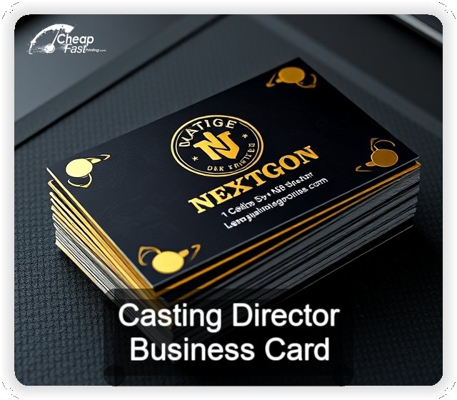 Casting Director business card design sample