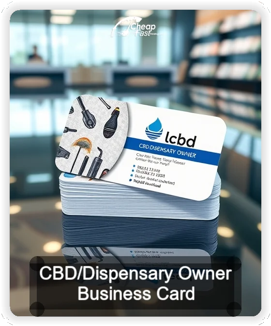 Cbd Dispensary Owner business card design sample