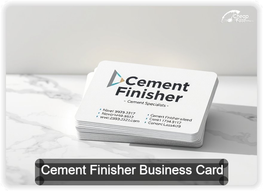 Cement Finisher business card design sample