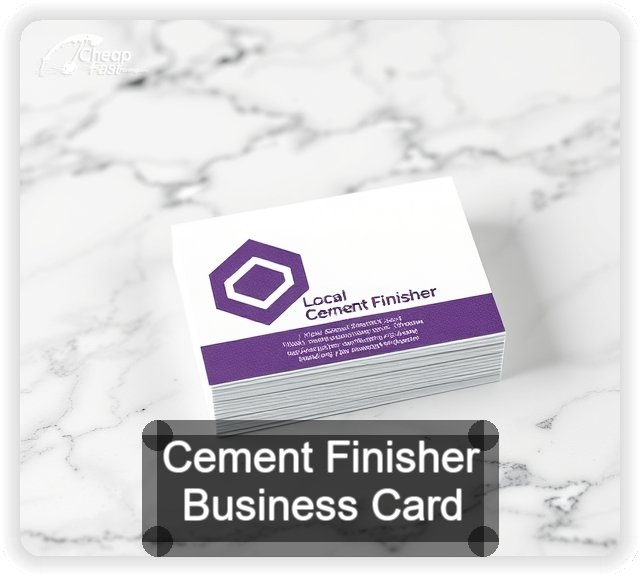 Cement Finisher business card design sample