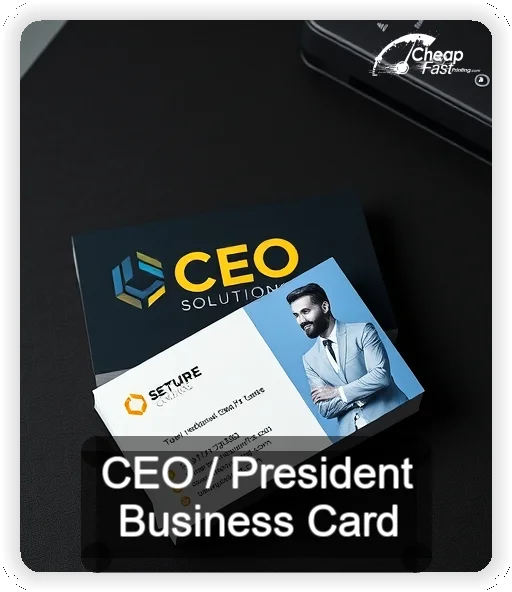 Ceo President business card design sample