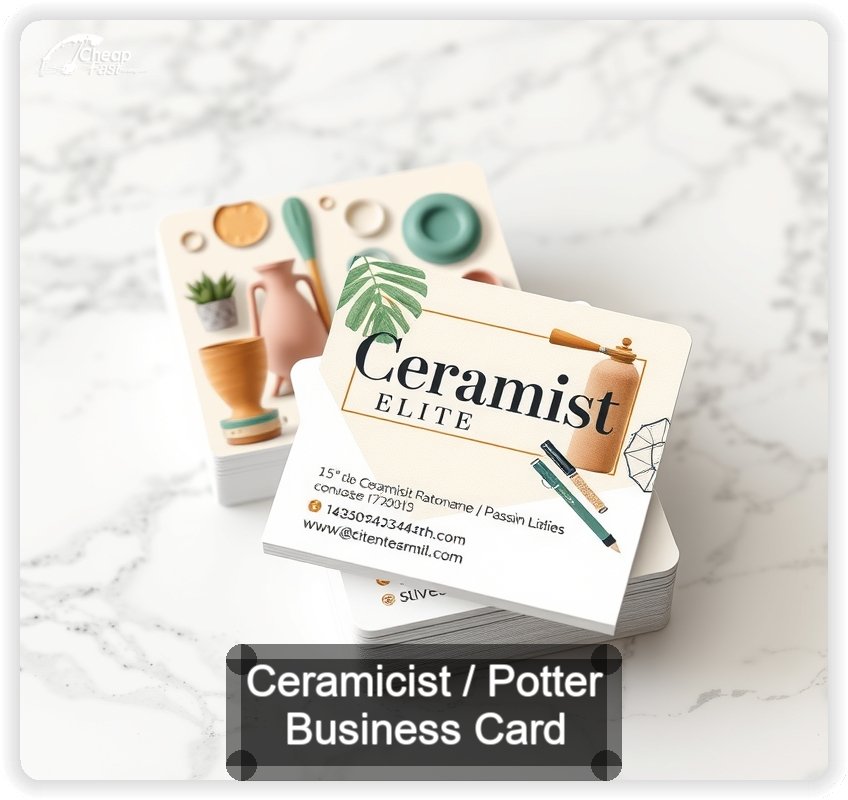 Ceramicist Potter business card design sample
