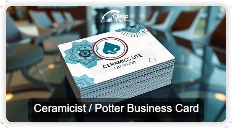 Ceramicist Potter business card design sample