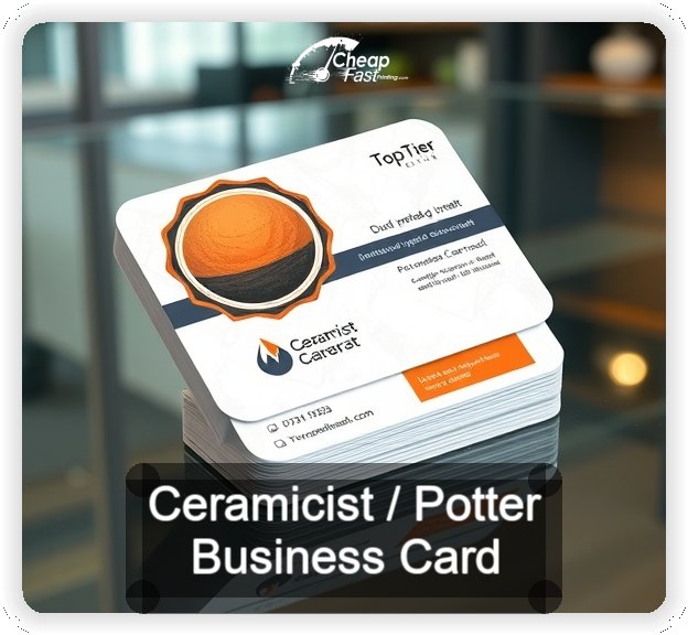 Ceramicist Potter business card design sample