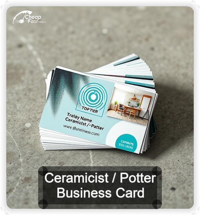 Ceramicist Potter business card design sample