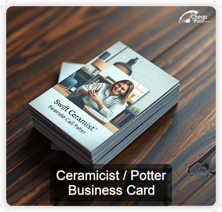 Ceramicist Potter business card design sample