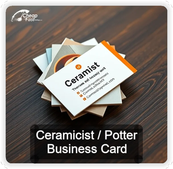 Ceramicist Potter business card design sample