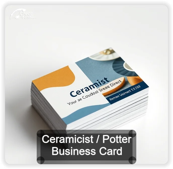 Ceramicist Potter business card design sample