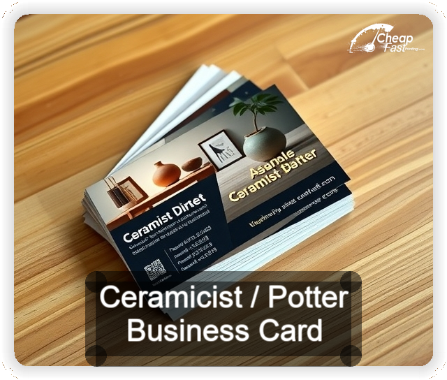 Ceramicist Potter business card design sample