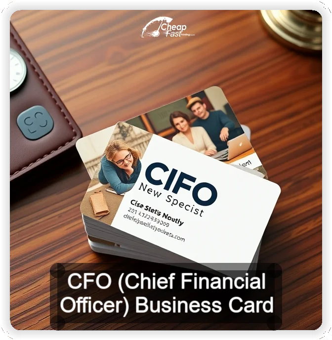 Cfo Chief Financial Officer business card design sample